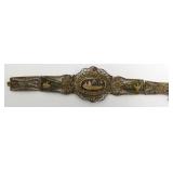 WWII 1945 Nielo Sterling Iran Filigree Bracelet