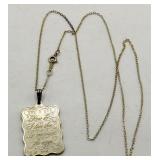 Franklin Mint Poety of Love Sterling Necklace