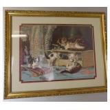 Jan Hovener Playing Kittens Framed Print