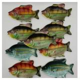 9 Beautiful Ucagco Japan Fish Plates