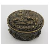 Burmese Sterling Silver Repouse Box