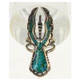 JTS Juan Singer Navajo Native Sterling Silver Ring