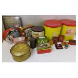 Vintage Tins Pretzels, Cigarettes, Biscuits