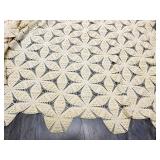 Popcorn Pinwheel Crochet Coverlet, Runner, Doilies