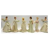 6 Lenox Porcelain Ladies of Elegance Figurines