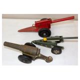 3 Firing Toy Cannons Buddy L & Premier Big Bang