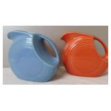 2 Fiesta Fiestaware Disc Pitchers H