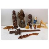 Vtg Ken Snyder, Indonesian Dagger Wood Carvings