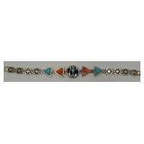 Carolyn Pollack Relios 925 Navajo Mosaic Bracelet