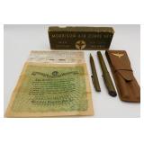 WWII The Patriot USAF Morrison Pen Set 14k nib