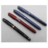 4 Fountain Pens Esterboork & Parker Duofold