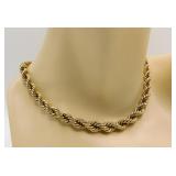 1/20 14k GF Signed Heavy Double Rope Chain
