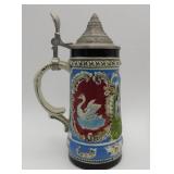 Gerz German "Lohengrin Knight of the Swan" Stein