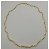 14k Gold Graduated Pearls necklace