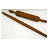 2 Antique Primitive Farmhouse Rolling Pins