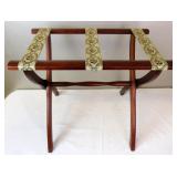 vtg Scheibe Tapestry Luggage Blanket Rack