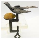 1853 Victorian Sewing Bird Pin Cushion & Clamp