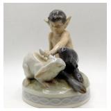 Royal Copenhagen Faun Satyr & Rabbit #439
