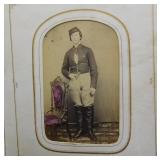 19th c Victorian 46 Photos Album Civil War Soldier