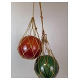 Vintage Blown Glass Buoy Floats