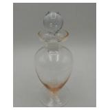 Vtg Crystal Glass Perfume Bottle