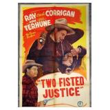 Two Fisted Justice Ray Crash Corrigan Movie Poster