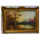 Will Jackson Oil on Canvas Landscape Painting