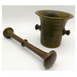 Antique Bronze Mortar & Pestle