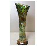 Fenton Carnival April Showers Swung Glass Vase