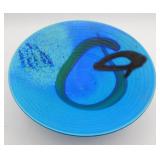 John Curry Studio Pottery Blue Barium Glaze Bowl