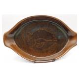 vtg Alan Bennett Studio Pottery Fish Platter