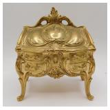 Vintage Art Nouveau Jewelry Trinket Box Chest