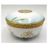 Prouna 24k Gold Bone China Iris Covered Bowl