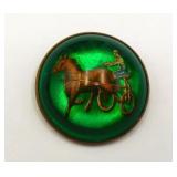 Antique Horse Bridle Rosette Brooch Harness Racing