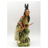Carl Kauba Style Majolica Indian Scout