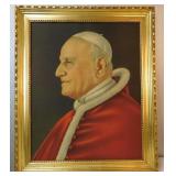 1960's Pope John XXIII Portrait on Canvas