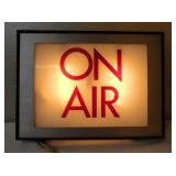 vtg TV Radio Recording Studio ON AIR Light Sign