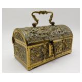 Erhard & Sï¿½hne Bronze Gothic Art Nouveau Box