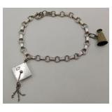 Danecraft Beau Sterling Charm Bracelet 1962