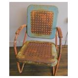 Rustic Bunting Basket Weave Lawn Chair