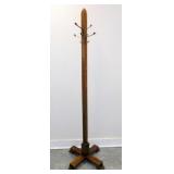 Antique Arts & Crafts Mission Oak Hall Tree Rack