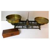 19th c Cast Iron Counter Balance Mercantile Scale