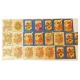 1940's Meyercord Flower Decals 22 Packs