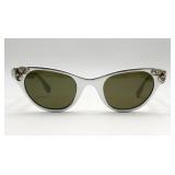 1950's Tura Aluminum Cats Eye Frame Sunglasses