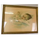 Bessie Pease Gutmann Awakening Original Litho