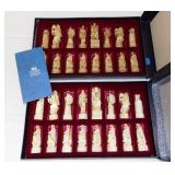 The Kings Game Greek Alabaster Chess Set