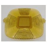 Imperial Glass Art Deco Amber Platter