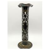 Forbes Silver Co Art Nouveau Filigree Vase 10'