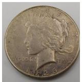 1926 S Silver Peace Dollar