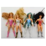 1984 She-Ra Princes of Power 4 Dolls